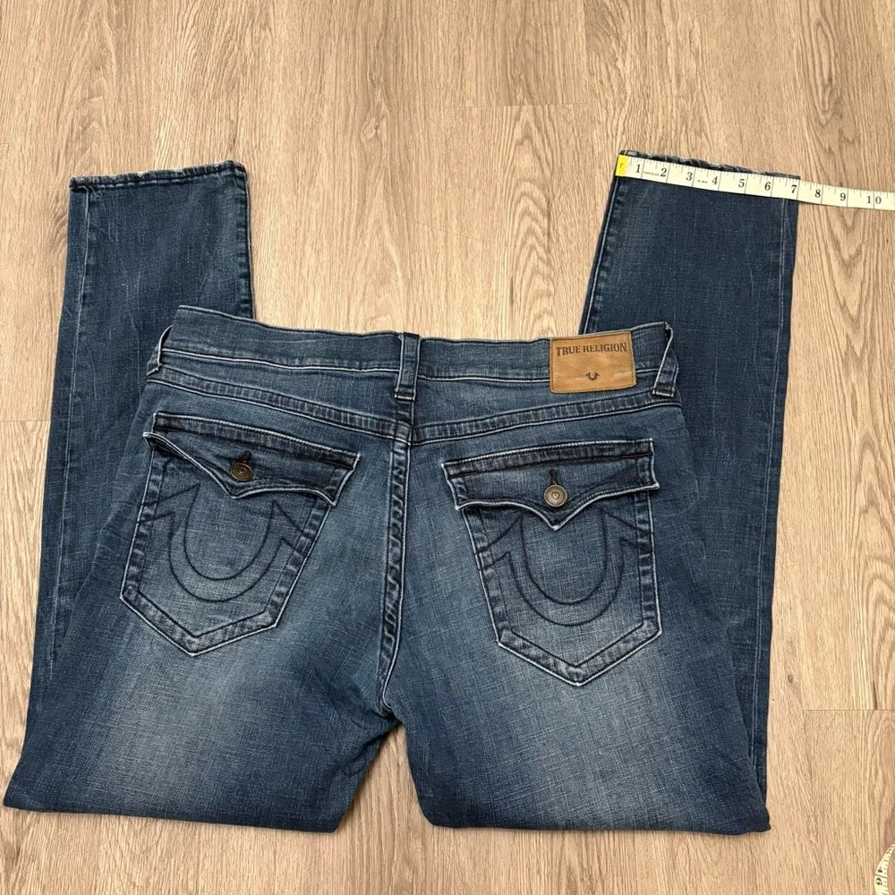 True Religion Jeans GENO Flap Single End Relaxed Slim Size 38